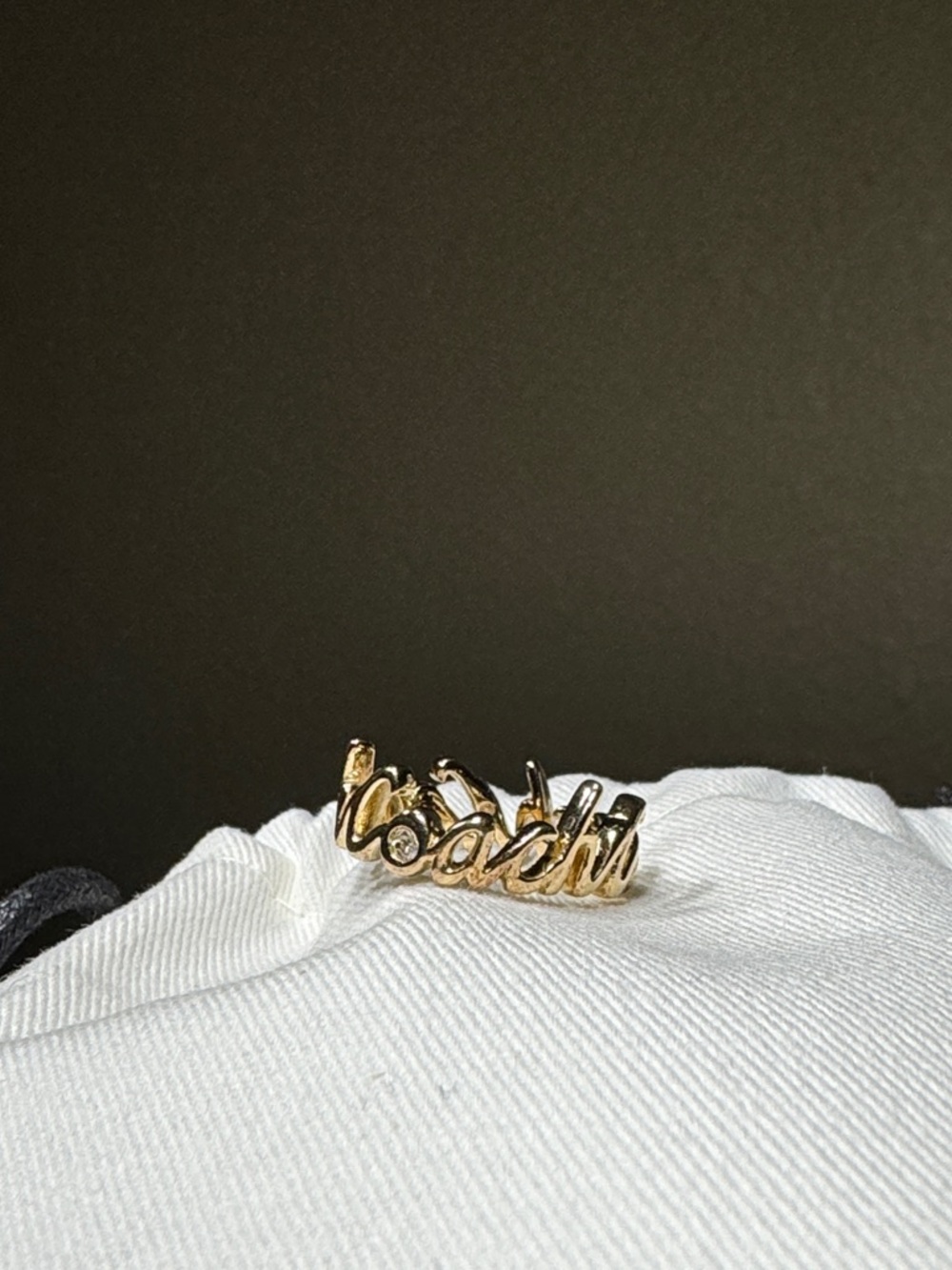 COACH SCRIPT RING - Picture 3 of 9